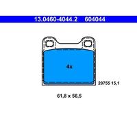 ATE 13.0460-4044.2 Brake pad set