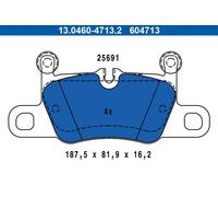 Brake pads 13.0460-4713.2 ATE for PORSCHE 911 911 Convertible 911 Targa