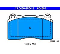 ATE Disc Brake Pad Set 13.0460-4804.2 for Renault, Volvo S60/V70