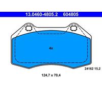 Brake pads 13.0460-4805.2 ATE for RENAULT MEGANE II CLIO III