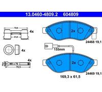 Front Brake Pads Set for Fiat Citroen Peugeot:DUCATO,JUMPER,BOXER 425462 425358