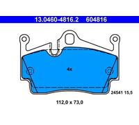 ATE Brake pad set 13.0460-4816.2 prepared for wear indicator, excl. wear warning contact PORSCHE: Boxster, Cayman, 718 Cayman Coupe