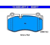 Brake pads 13.0460-4817.2 ATE for MERCEDES-BENZ S-CLASS E-CLASS SL CLS