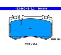 ATE Brake Pad Set 13.0460-4819.2 Disc Brake for Mercedes‑Benz S‑Class CLK CL Convertible 6.3L