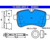 ATE Brake pad set 13.0460-4823.2 prepared for wear indicator, excl. wear warning contact with brake caliper screws with accessories