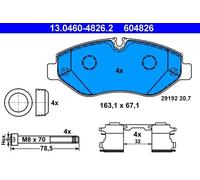 13.0460-4826.2 ATE BRAKE PAD SET, DISC BRAKE FRONT AXLE FOR MERCEDES-BENZ VW