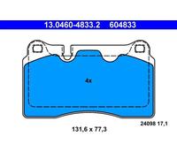 Brake pads 13.0460-4833.2 ATE for VW AUDI SEAT CUPRA