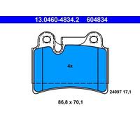 Brake pads 13.0460-4834.2 ATE for VW TOUAREG