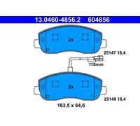 Brake pads 13.0460-4856.2 ATE for OPEL RENAULT NISSAN