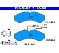 ATE 13.0460-4861.2 Brake pad set