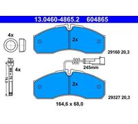 Brake pads 13.0460-4865.2 ATE for NISSAN CABSTAR NT400 CABSTAR