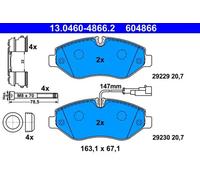 Brake pads 13.0460-4866.2 ATE for NISSAN CABSTAR NT400 CABSTAR