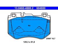 Brake pads 13.0460-4880.2 ATE for MERCEDES-BENZ C-CLASS C-CLASS T-Model