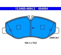 Brake pads 13.0460-4884.2 ATE for MERCEDES-BENZ V-CLASS VITO Van VITO Dualiner