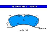 BRAKE PAD SET, DISC BRAKE 13.0460-4886.2 ATE