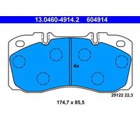 ATE 13.0460-4914.2 Brake pad set