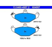 Brake pads 13.0460-4957.2 ATE for RENAULT 21 Saloon 21 21 Savanna LAGUNA I