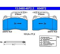 Brake pads 13.0460-4972.2 ATE for PEUGEOT 607