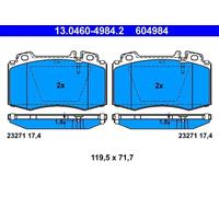 Brake pads 13.0460-4984.2 ATE for MERCEDES-BENZ SL M-CLASS S-CLASS S-CLASS Coupe
