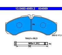 ATE 13.0460-4989.2 Brake pad set