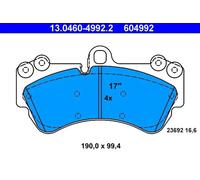 ATE 13.0460-4992.2 Brake pad set