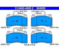ATE 13.0460-4995.2 Brake Pad Set, disc brake for CITRO?N,FIAT,LANCIA,PEUGEOT