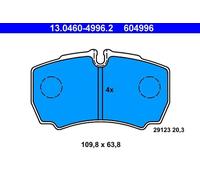 Brake pads 13.0460-4996.2 ATE for IVECO DAILY IV Bus DAILY III Platform/Chassis
