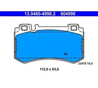 Brake pads 13.0460-4998.2 ATE for MERCEDES-BENZ SL S-CLASS S-CLASS Coupe E-CLASS