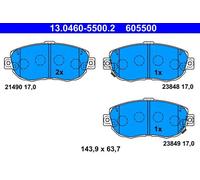 ATE 13.0460-5500.2 Brake pad set