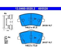 ATE 13.0460-5520.2 Brake pad set
