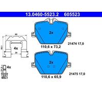Brake pads 13.0460-5523.2 ATE for BMW TOYOTA