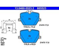 Brake pads 13.0460-5523.2 ATE for BMW TOYOTA