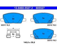 Brake Pad Set For Vauxhall MOKKA 12- Chevrolet TRAX 12- 42566753