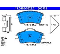 ATE 13.0460-5528.2 Brake pad set