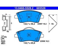 ATE 13.0460-5528.2 Brake pad set