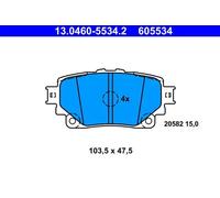 ATE 13.0460-5534.2 Brake pad set
