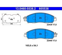 Fits ATE 13.0460-5538.2 Brake Pad Set, disc brake 13.0460-5538.2 Brak ⭐UK Stock⭐