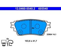 ATE 13.0460-5540.2 Brake pad set