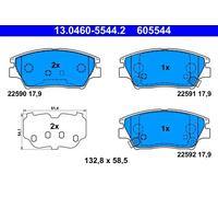 ATE 13.0460-5544.2 Brake pad set
