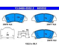 2x ✅Fits ATE 13.0460-5552.2 Brake Pad Set, disc brake 13.0460-5552.2 ⭐UK Seller⭐