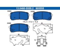BRAKE PAD SET DISC BRAKE 13.0460-5555.2 FOR KIA G4KE/G4KJ 2.4L D4HB 2.2L 4cyl