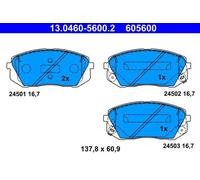 ATE 13.0460-5600.2 Brake pad set