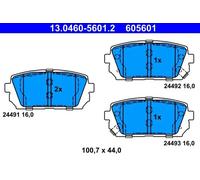 Brake Pad Set, disc brake ATE 13.0460-5601.2 for CARENS II MPV (FJ) 2.0 2004-
