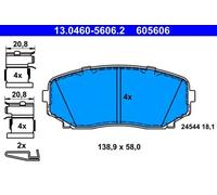 Brake pads 13.0460-5606.2 ATE for MAZDA CX-7 CX-9 CX-5
