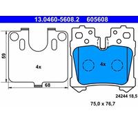 Brake pads 13.0460-5608.2 ATE for LEXUS LS