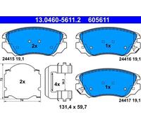 Brake pads 13.0460-5611.2 ATE for SAAB OPEL CHEVROLET