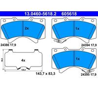 NEW DISC BRAKE PADS SET FOR TOYOTA LEXUS LAND CRUISER 200 J2 1VD FTV ATE