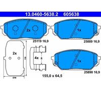 Brake pads 13.0460-5638.2 ATE for HYUNDAI ix55