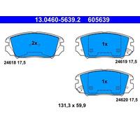 BRAKE PAD SET DISC BRAKE 13.0460-5639.2 FOR HYUNDAI SONATA/V/Sedan SONICA NF