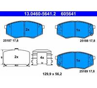 ATE 13.0460-5641.2 Brake pad set